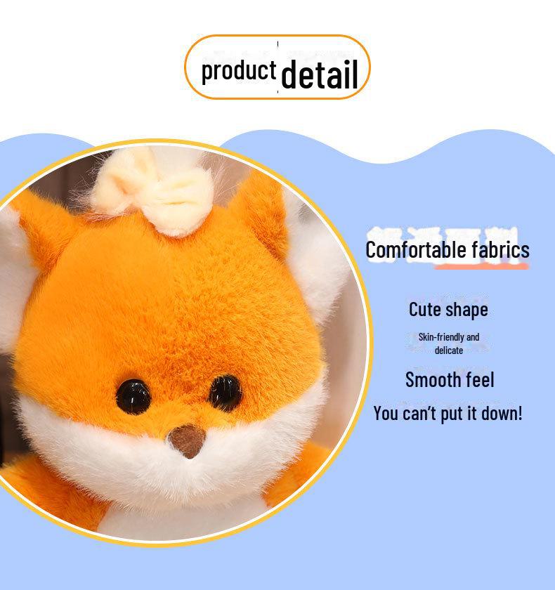 Authentic Benny the Fox Plush Toy - Elephant Comfort Doll & Animal Birthday Gift