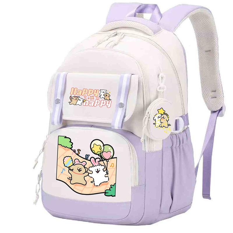 

Тренд личности Линия Щенок Мультяшный Рюкзак Большая Вместимость Легкий Ранец для Начальной Школы Милый Маленький Свежий no specification