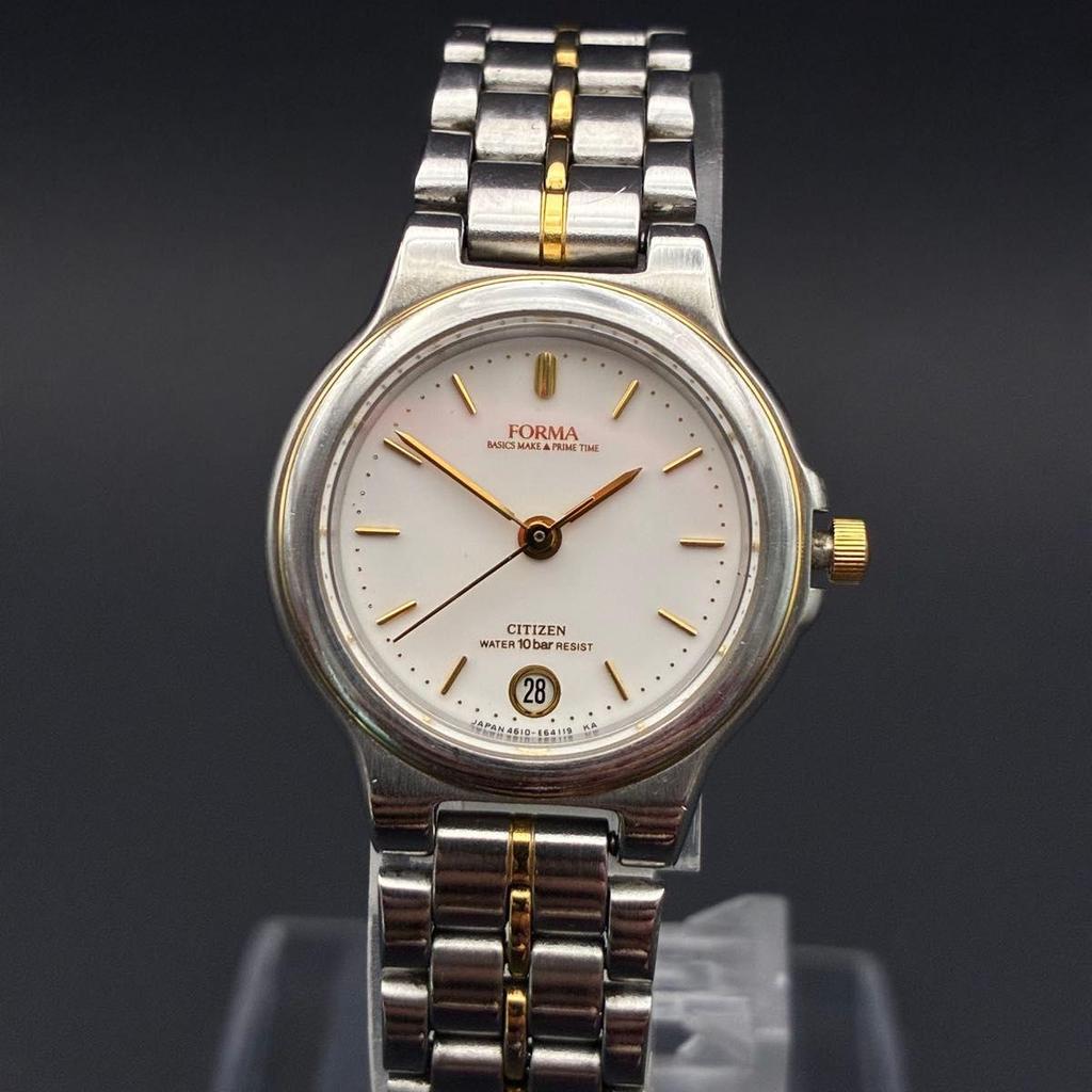 Used [Working/New Battery] CITIZEN FoRMa Ladies Watch Date Combi Citizen Quartz