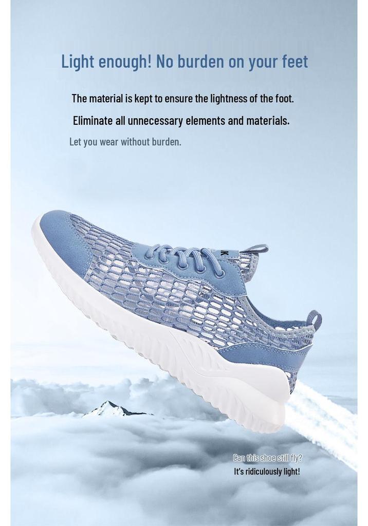 Summer 2023 Men's Mesh Breathable Casual Shoes - Lightweight, Hollow Design.