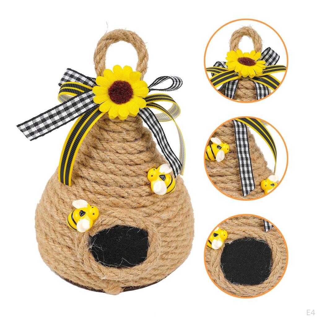 Bee Tiered Tray Decor Cute Honeycomb Wall Decoration Spring Summer Honeyations for Home