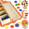 Wooden Color Shape Sorting Box Montessori Toys Color Shape Sorting Toy Preschool Early Learning Educational Toy for Kids Gifts