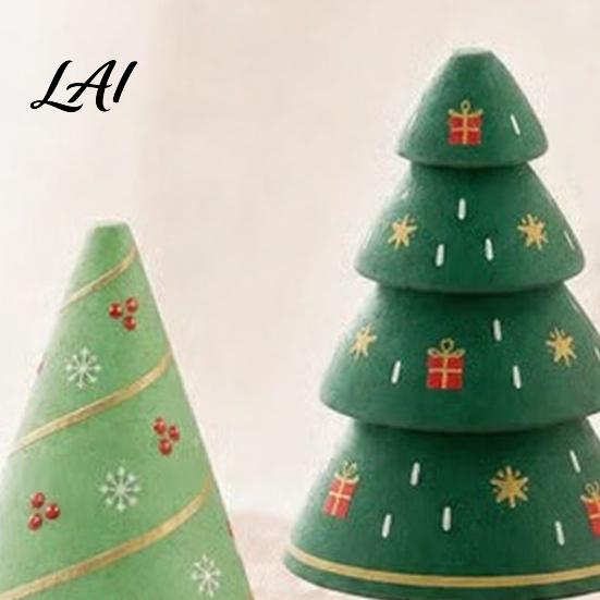 Handmade Holiday Decoration DIY Unfinished Wooden Kit Blank Craft Christmas Tree Wood Figurines Party Crafting Material for Kids Painting