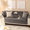Soft Comfortable Velvet Sofa Cushion Four Seasons Universal Anti Slip Seat Cushion Solid Color Minimalist Breathable Couch Towel