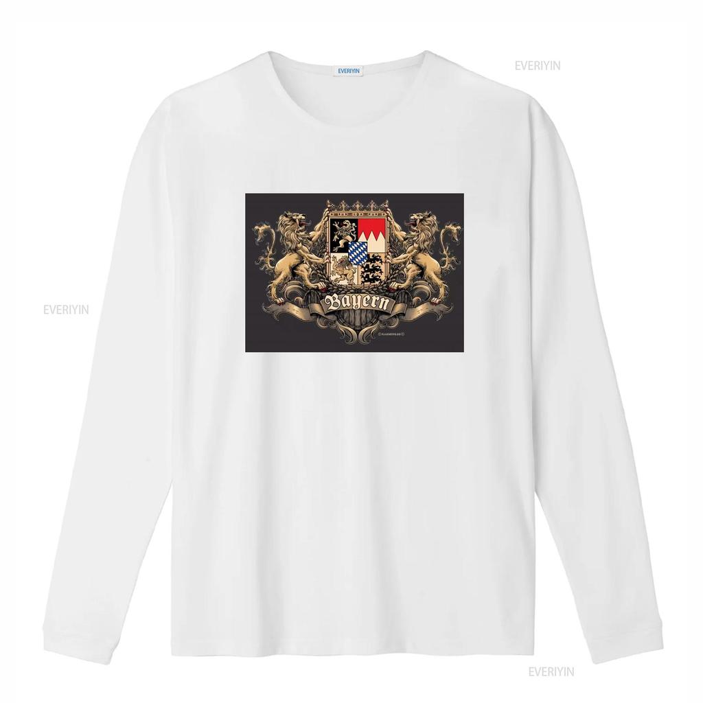 Męska Koszulka z Herbem Lwa Bawarii Unikalny Design z Napisami Idealna dla Mężczyzn Wysoka Jakość vintage Prana homme Codzienna Miękka