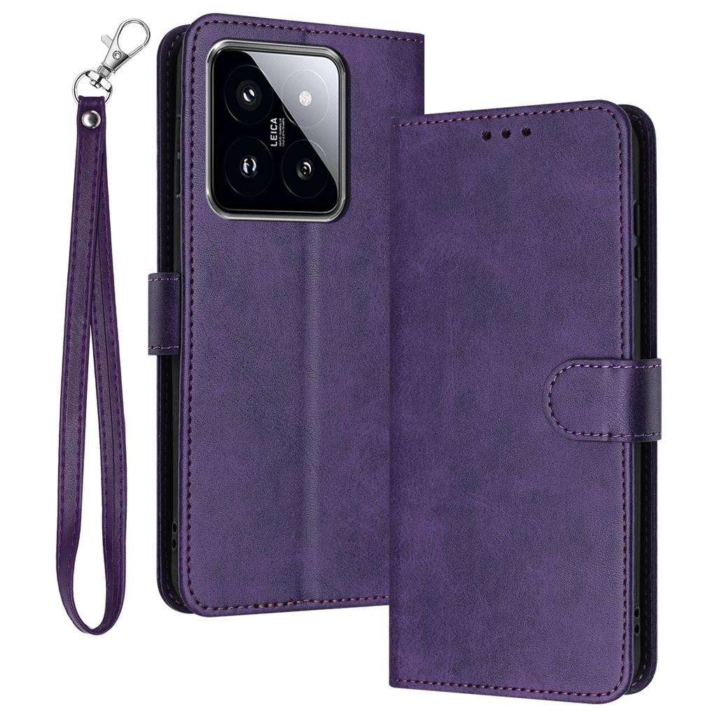 For Xiaomi 14 Case Full Protection Folding Stand Leather Phone Cover with Wallet