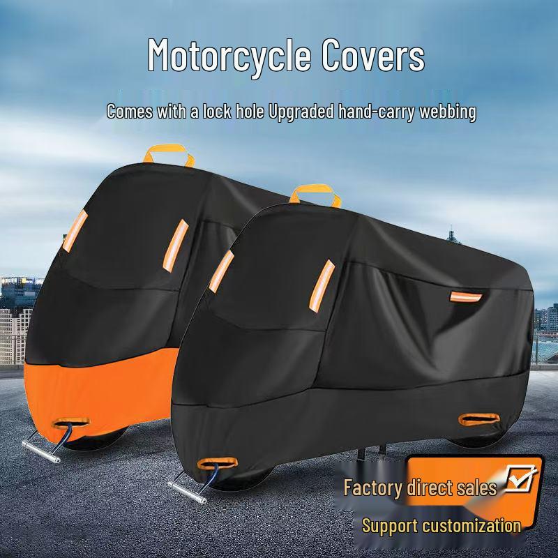 Pokrowiec zewnętrzny 190T na motocykl i rower elektryczny - Ochrona przed słońcem i warunkami atmosferycznymi