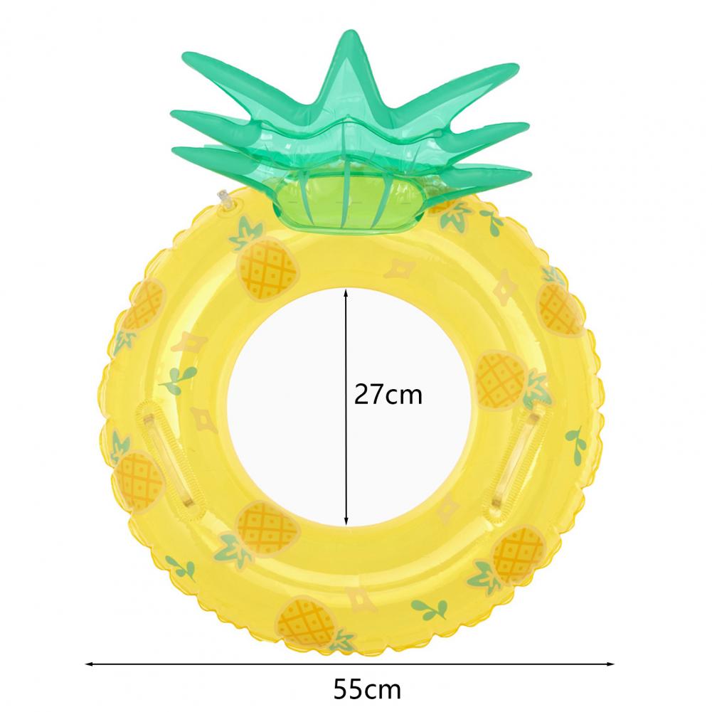 Nadmuchiwany pierścień do pływania dla niemowląt Ananas Truskawka Uroczy nadrukowany pierścień pod pachami PVC Letni basen dla dzieci Pływający pływak Wodna zabawka