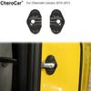 For 10-15 Chevrolet Camaro Inner Door Lock Buckle Decor Cover Trim Carbon Fiber