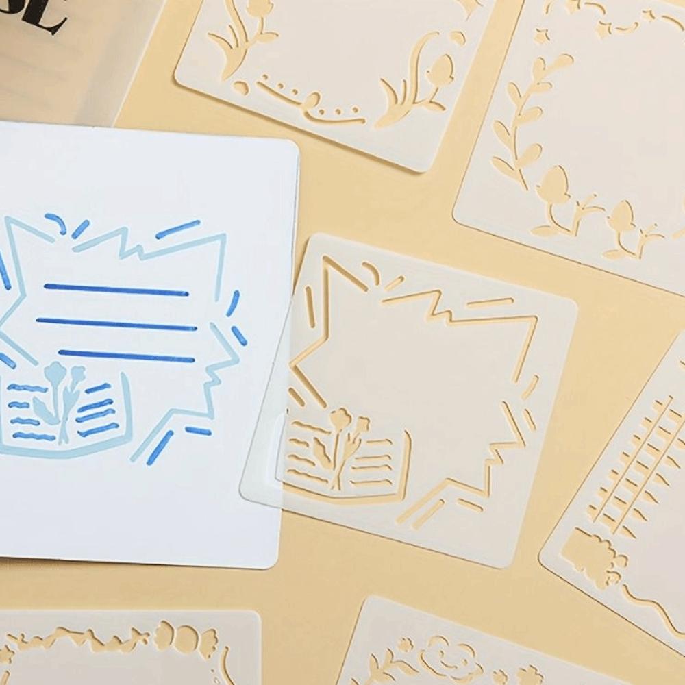 DIY Craft DIY Pattern Layering Stencils Copying Stencils Drawing Stencil Set  Scrapbooking