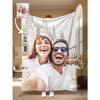 1PC Custom Personalized Blanket Personal Photo Flannel Bed Blanket Birthday Wedding Couple Valentine's Day Holiday Gift Blanket