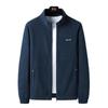 Autumn and Winter Warm Lamb Wool Middle-aged Men's Stand-up Collar Fleece Sweater Men's Thickened Father's Clothing