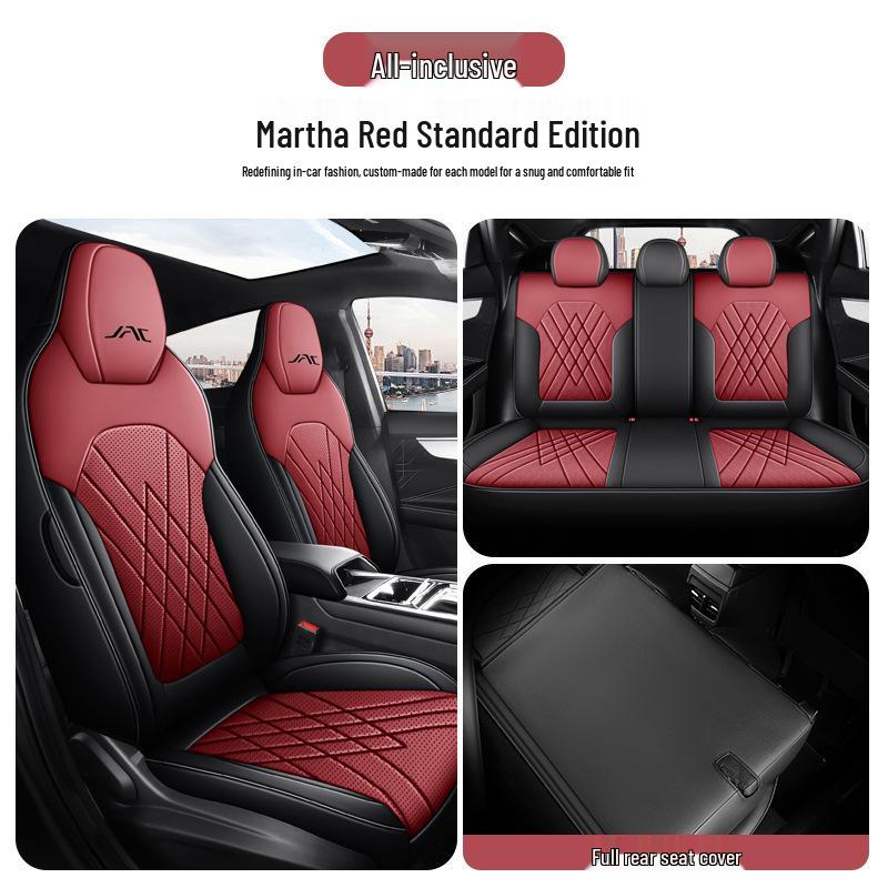 New Model Jianghuai Sihao A5 Full Leather Car Seat Cushion - Universal, All-Season