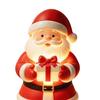 Christmas Table Decorations Santa Claus Figurine with Warm LED Light, Glowing Tabletop Night Decorative Bedside Lamp Light Decor, Holiday Desktop