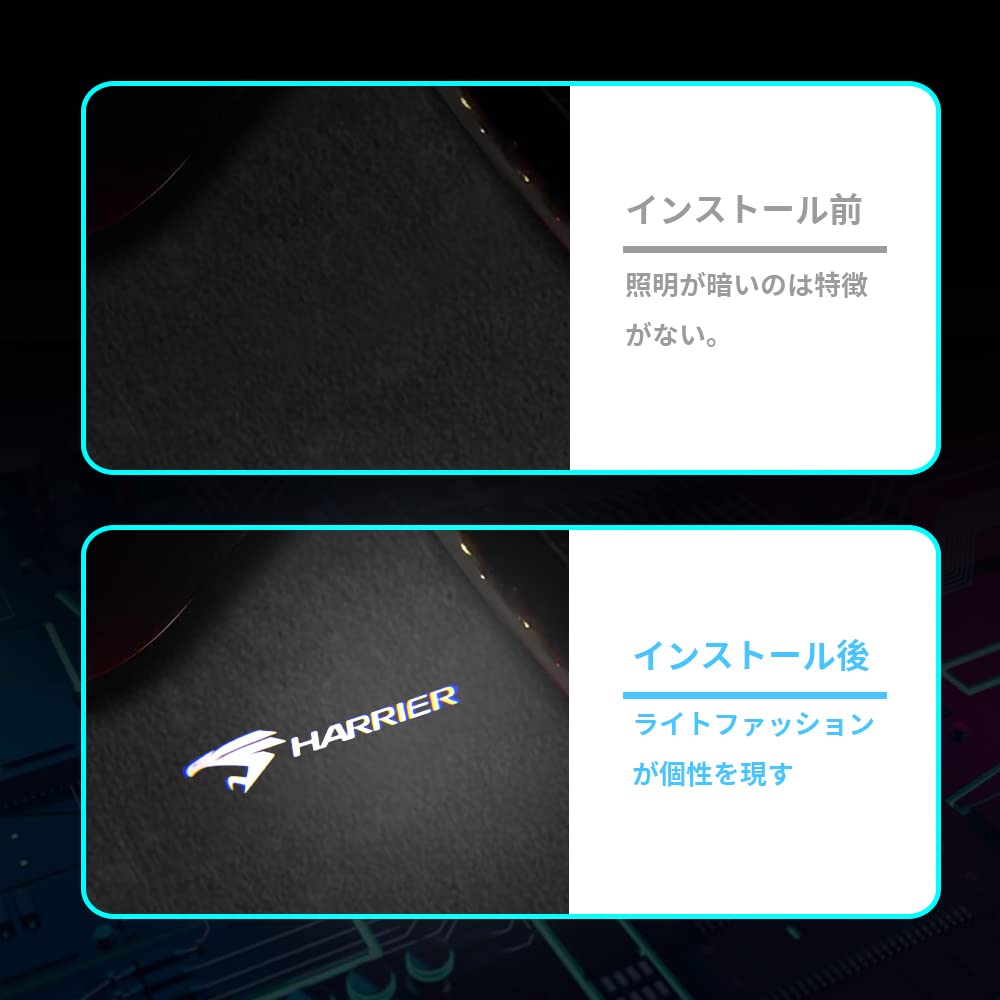 Car Courtesy Light, Door Welcome Light, Laser Logo Light, LED Logo Projection, HD, Set of 2