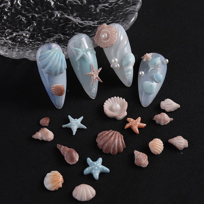Nail Art Soft Silicone Mold Shell Conch Molds 3D Silicone Carved Ocean Style Diy Nail Design Template Nail Accessories For Salon