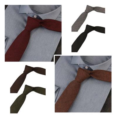 Soft Cotton Cravat Classic Shirt Accessories Fashion Necktie  Men Women