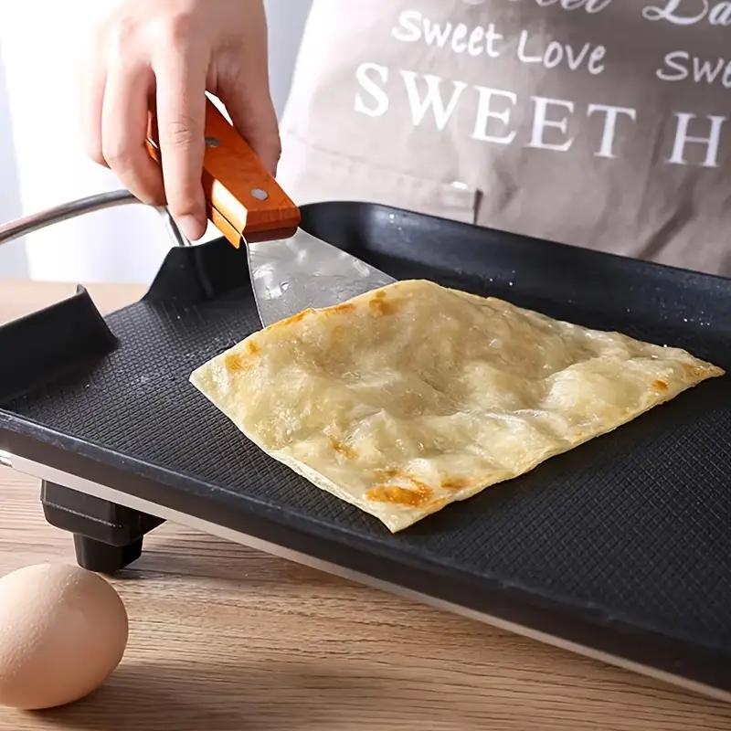 Nerezová kovová špachtle Obracečka Plochý burger Palačinka Pizza Grill Flipper Grilovací nástroje Nádobí na pečení Teppanyaki Grilovací nádoba