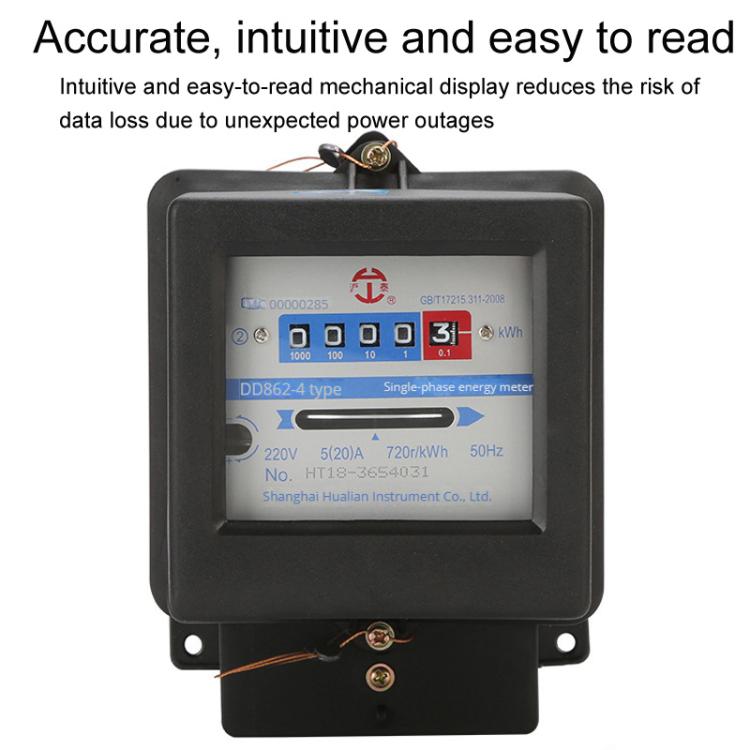 Hutai Home Use Single-Phase Mechanical Electricity Meter High Precision Energy Meter