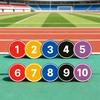 Soccer Flat Disc Markers Numbered Spots Markers Antislip Soccer Training Floor Agility Dots for Training, Exercise, Gym