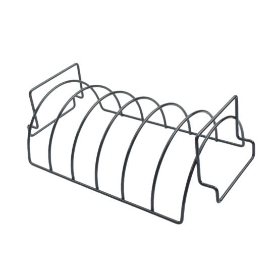 Turkey Roasting Rack BBQ Smoked Rib Rack for Grilling Oven Safe Easy To Clean U-shaped Grill for Chicken Ribs Pork High Temperature Resistance