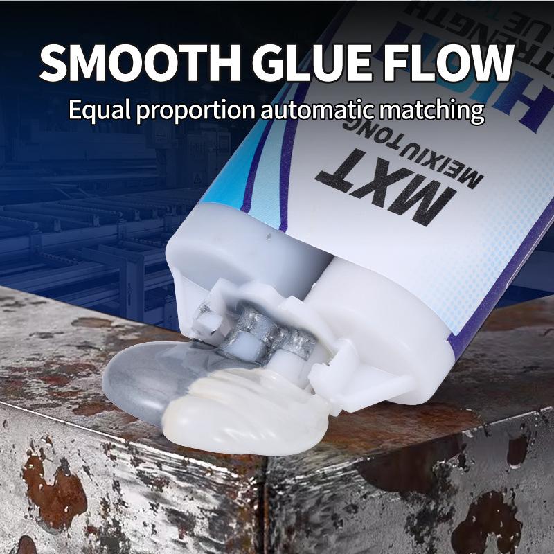 QuickDry Transparent Casting Glue,High Strength Epoxy AB Adhesive,Waterproof Gel for Metal and Plastic Repair, No Yellowing Tube