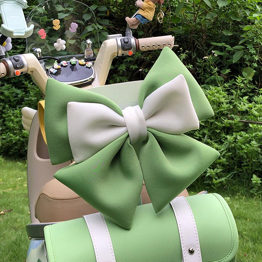 Dual-color Bow Motorcycle Helmet Decoration Electric Bike Helmet Accessories for Car Body Decoration Bowknot For Girl Women