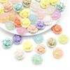 20Pcs Acrylic Transparent Colorful Roses Beads Candy Color Rose Flower Beads For Jewelry Making DIY Necklaces Earrings Crafts Accessories
