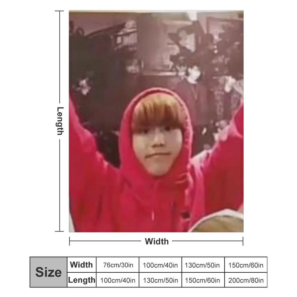 Han Jisung Cute Meme Throw Blanket Cosplay Anime Vintage Large Soft Plush Plaid Blankets