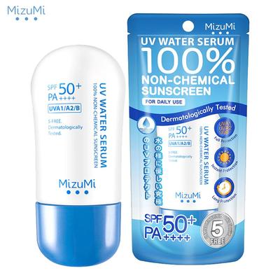 MizuMi UV Water Serum SPF50+ PA++++, 100% Non-Chemical Sunscreen, For Daily Use, Dermatologically Tested, 40 G. - Skin Care