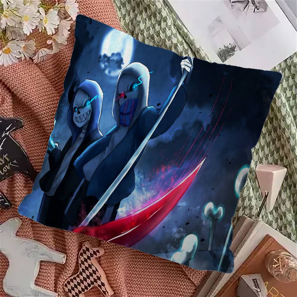 

Undertale Sans Frisk Cushion Cover Decorative Pillow Sofa Home Decor case pillow cases 12x12Inch