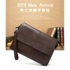 Real Cowhide Men's Leather Crossbody Bag Large Capacity Soft Multifunctional Wrist Antique Handbag Trendy