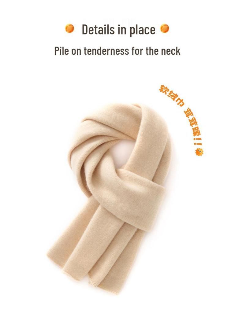 Children's Thick & Warm 35% Cashmere Scarf for Boys & Girls - Windproof Baby & Child Size Neck Warmer