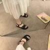 2024 Summer Women's Breathable Flat Sandals: Soft Fairy Style Roman Beach Shoes for Students