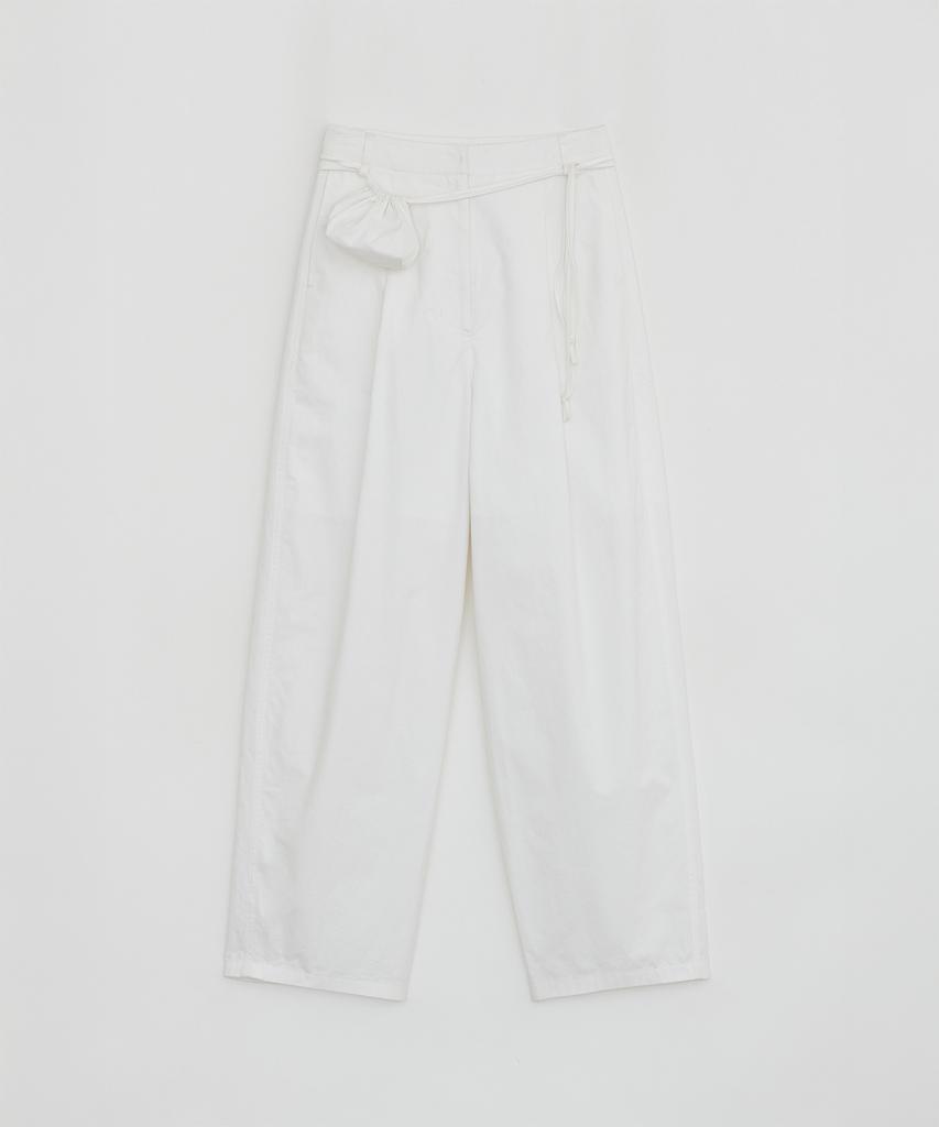 Loutaideu Detachable Pocket Balloon Pants [White]