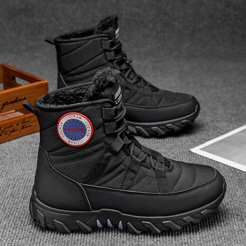 Winter New Men's Snow BootsThick and Warm Casual Boots for Outdoor Comfort, Snow Boots for Mountain Climbing and Hiking