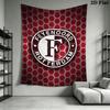 Feyenoord Wandkleed Esthetisch Wandkleed Bedrukt Stof Deken Decoratieve Wandkleden voor Slaapkamer Woonkamer Huisdecoratie