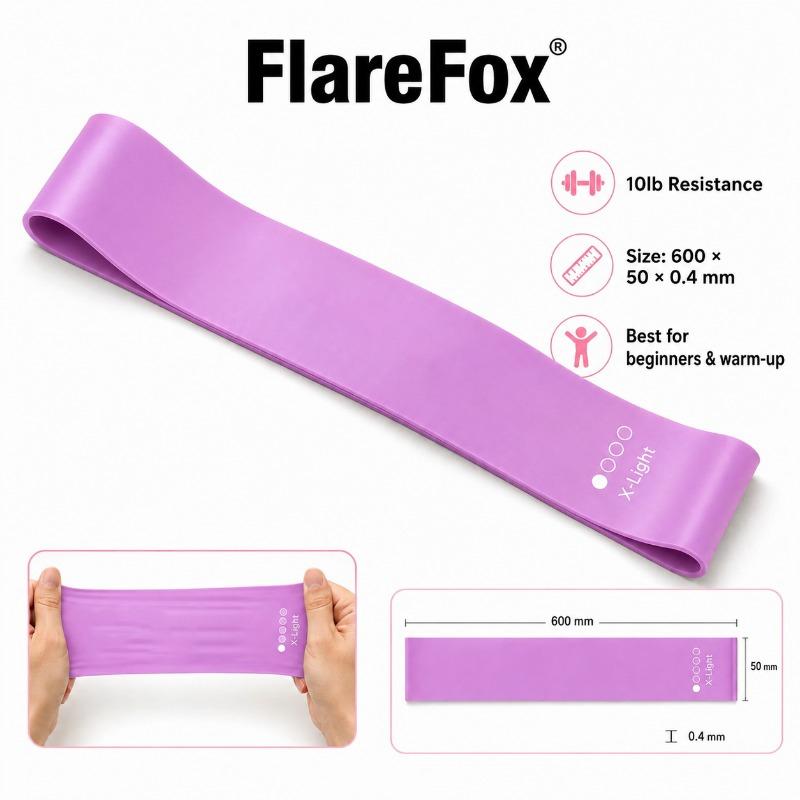 FlareFox Hip Resistance Bands Fitness Set Strength Agility Training Rehabilitation Muscle Exercises Yoga Home Gym Equipment 3