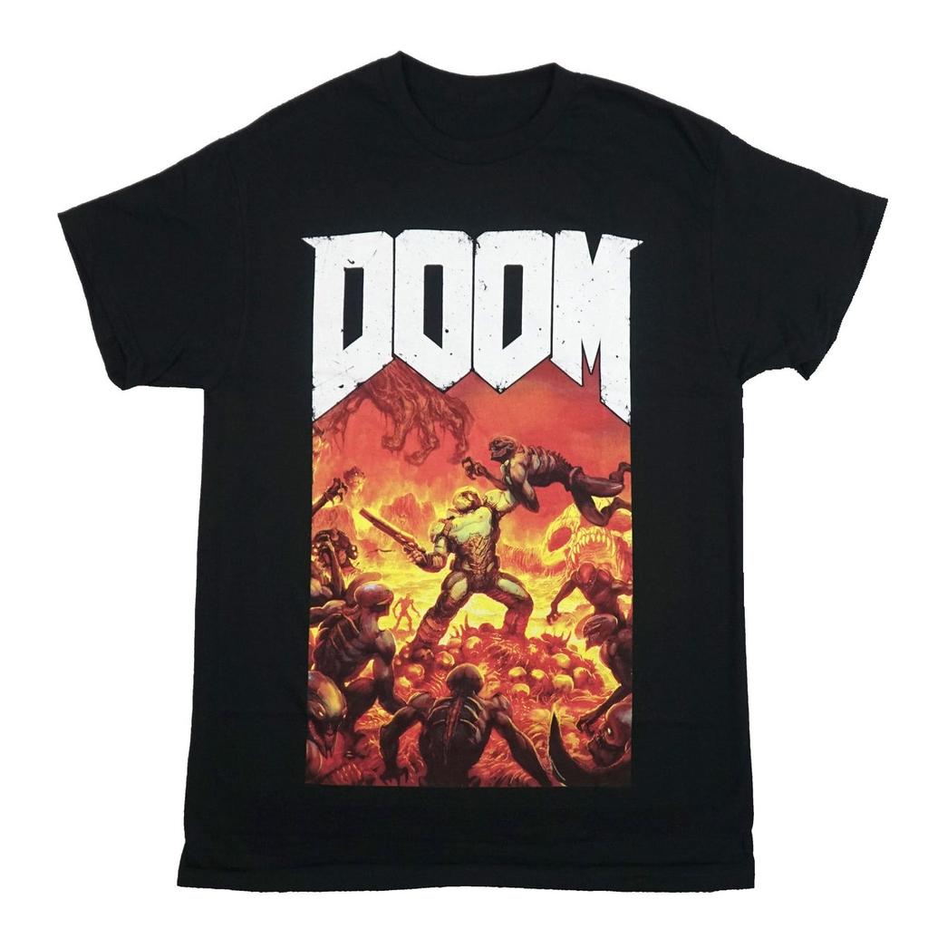 Slayer Hell Scene Retro Video Game Graphic T-Shirt Men Women Vintage Gaming Casual Streetwear T