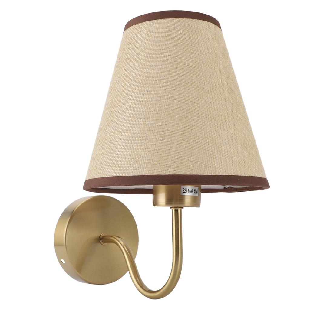 Linen Wall Lamp Modern Decorative Indoor Light for Bedroom Bedside Living Room Hallway Corridor