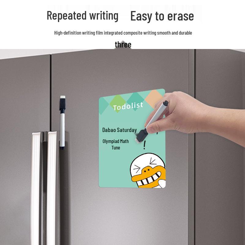Cartoon Erasable Magnetic Whiteboard Memo Pad & Refrigerator Magnet Message Board
