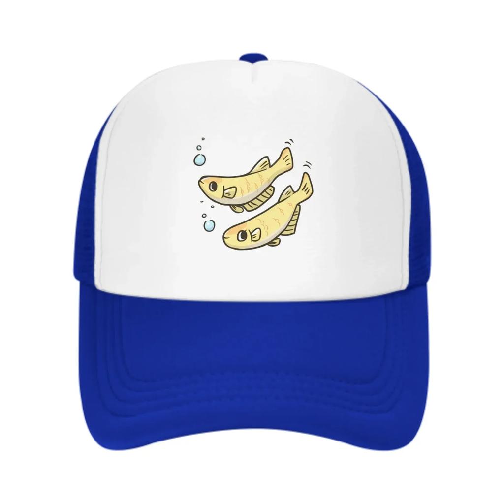 Two Yellow Fishes Baseball Caps Fashion Trucker Hat Unisex Mesh Caps for Women Unisex Outdoor Leisure Travel Neutral Sunshade