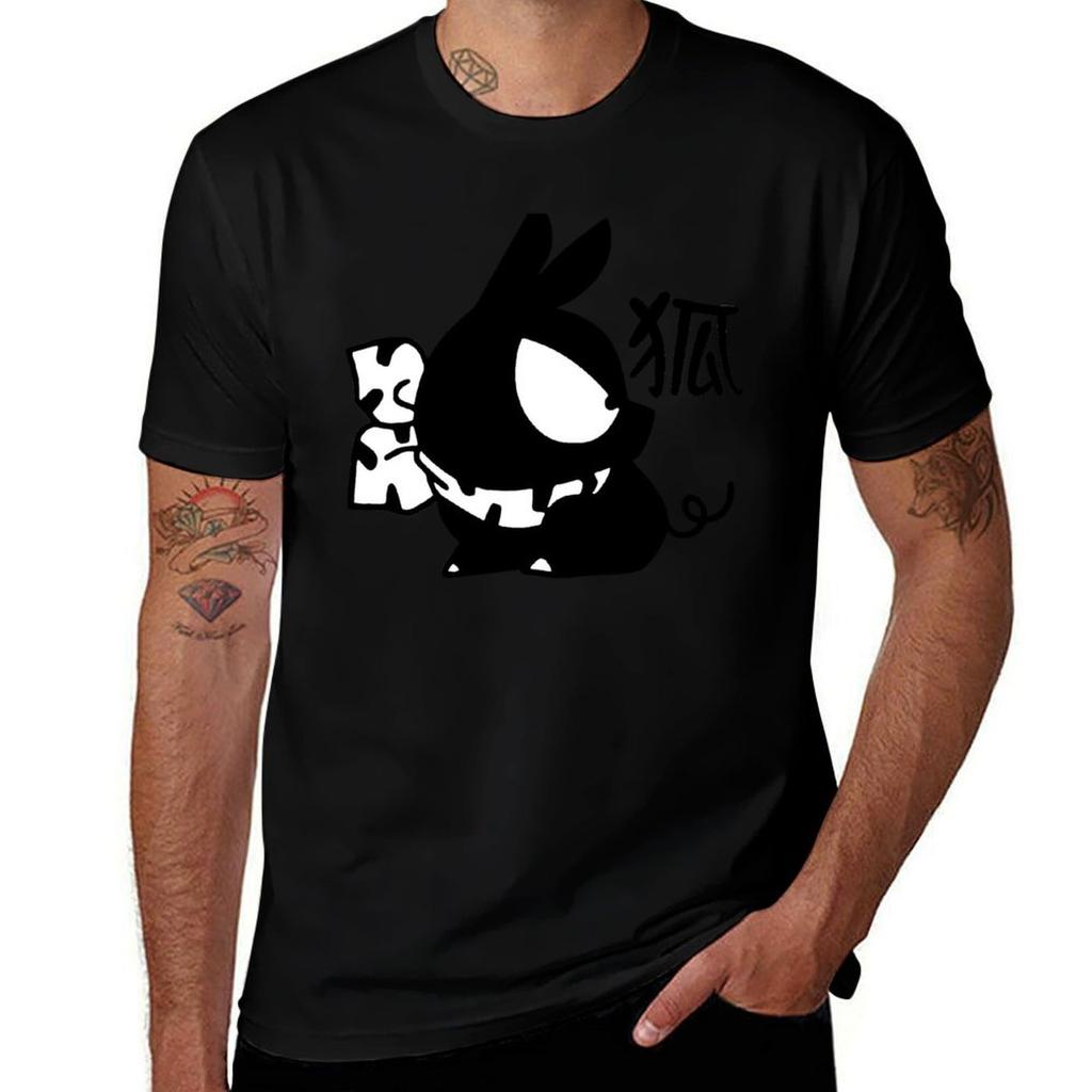Pchan Pig Kanji Ranma 12 TShirt Daily Wear Plain Short Sleeve Shirt