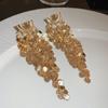 GemChic Women's Earrings Cool Ear Stud Needle U-Shaped Cluster Glitter Tassel Long Earrings Birthday Christmas Jewelry Gift