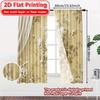 2D Flat Printing,2pcs Elegant Drapery Popular Curtain Versatile Polyester Fabric Curtains Decorations For Home for Bedroom