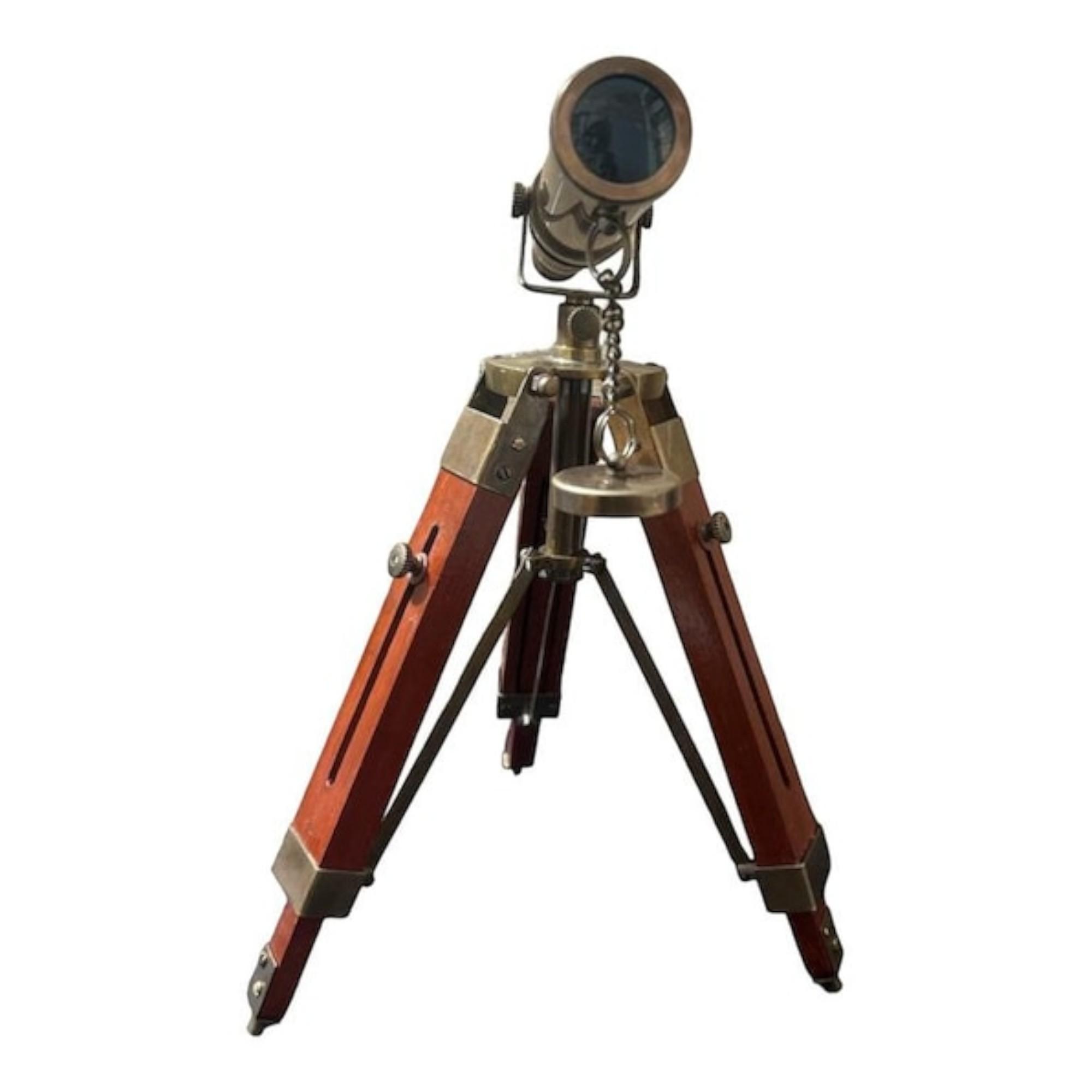 

Латунный пиратский телескоп на треноге, морской офисный стол/украшение стола, 5-кратный морской телескоп, предметы коллекционирования, подарок на день рождения