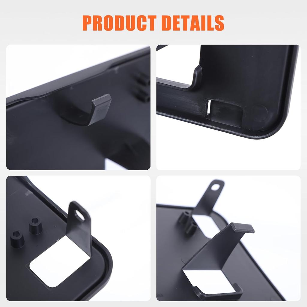 Front Bumper License Plate Frame Bracket ABS Tag Holder Compatible with Ford Ranger 2008-2011 Replacement for FO1068135 / 8L5Z17A385A