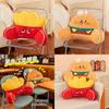 Cartoon French Fries And Hamburger Throw Pillows For Office And Sofa Support