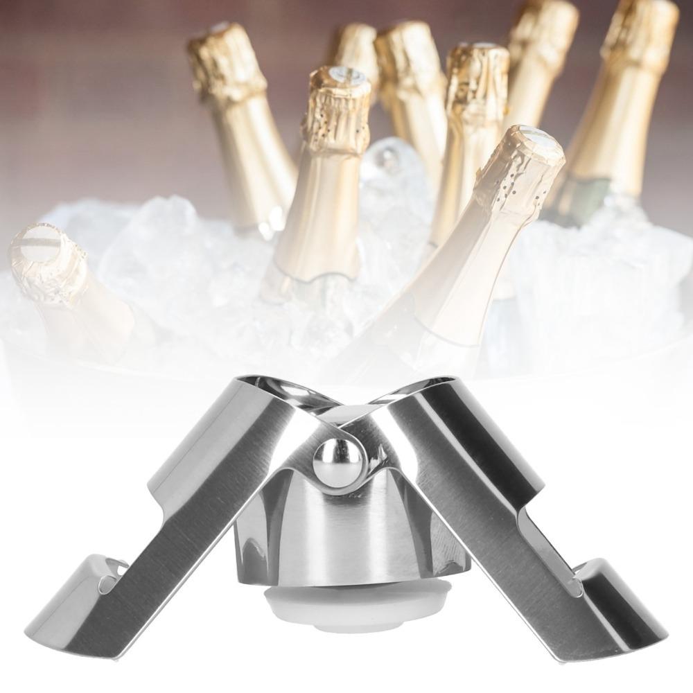 2pcs Leak Proof Champagne Bottle Stopper Silicone Sparkling Wine Bottle Stopper Champagne