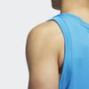 Adidas Tank Tops Men's Blue Crew Neck Moderate Other IL2265